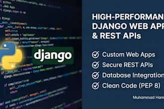build a high performance django web application or rest API with python