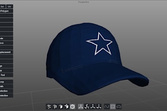 create 3d cap mockup and 3d animation 3d cap design, 3d hat for your brand