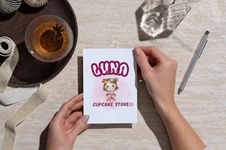 modern logo design with mockups