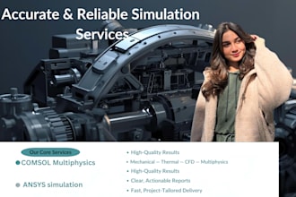 perform cfd, fea and thermal simulation using ansys, comsol and abaqus