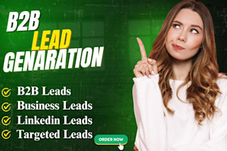 provide targeted b2b lead generation email list building for any industry