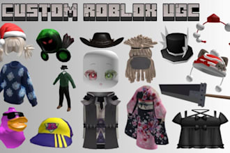 create custom roblox ugc wearable accessories hair, hats, head and avatar outfit