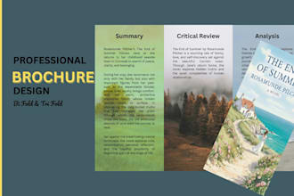 design professional bifold, trifold brochure and flyer