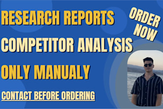 write a manual business research report with verified sources