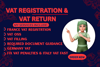 do vat registration for non resident in france, fix vat penaltes, update italy