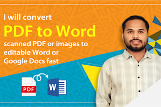 convert pdf to word, scanned image to word or google docs