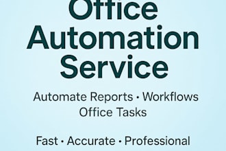 automate your office tasks and reports using excel