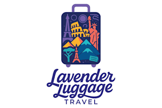 do modern unique agency, adventure, hotel and travel logo design