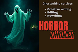 ghostwrite or rewrite thriller, crime mystery novels or books