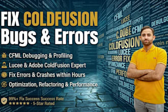 be your expert coldfusion developer to fix cfml bugs, errors, and lucee issues