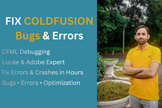 fix coldfusion cfml errors, bugs, and lucee issues fast