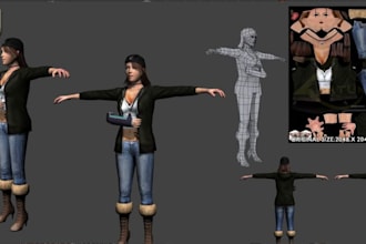 professionally rip extract cover 3d game model with clean texture optimized