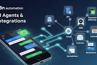 n8n automation n8n ai agent n8n workflow n8n whatsapp chatbot API integration