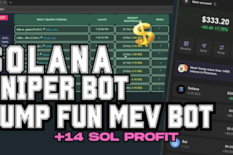 do automated solana arbitrage bot, mev, sniper, pumpfun, sandwich volume on sol