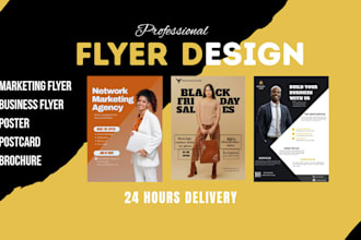 design marketing flyer, church event flyer, pamphlet, leaflet, business brochure