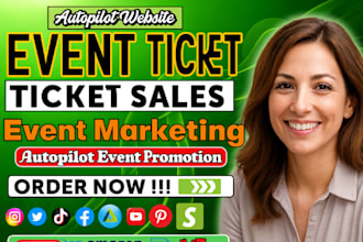 sell out your event with powerful ticket promotion and marketing