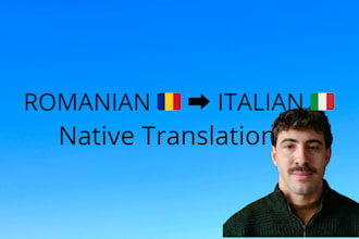 manually translate romanian to native italian