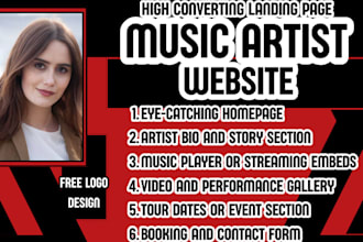 musician website independent artist website music promotion website music artist