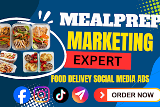 do meal prep marketing facebook ads food delivery food website social media ads
