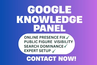 setup google knowledge panel for authors knowledge graph for business