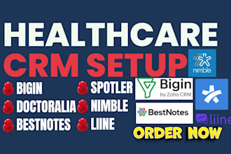 setup healthcare crm bigin nimble doctoralia thryv vcita spotler bestnotes liine