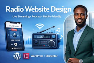 create mobile friendly radio website with streaming