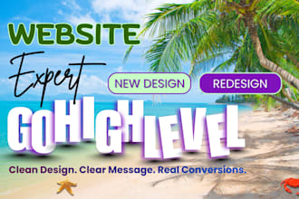 build a gohighlevel website ghl landing page highlevel webinar funnel vsl