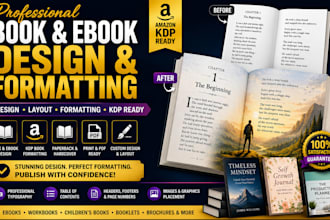 book design ebook formatting ebook pdf design kdp book interior design booklet