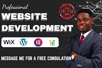 wordpress wix website development elementor custom theme design SEO optimization
