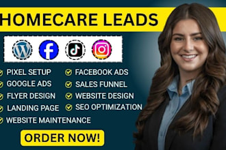 home care leads, elderly care leads, senior care leads, home care landing page