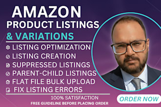 create amazon variation listings product listings or parent child
