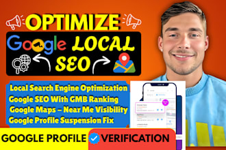 optimize your website and gmb for local SEO to improve google search rankings