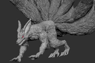 sculpt life size 3d statue for 3d print,creature or character,fantasy 3d animals