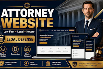 build lawyer website law firm attorney legal criminal defence notary website