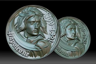 sculpt 3d commemorative medallion,3d relief mold design,sculpural relief,pendant