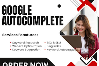 do google autocomplete for keywords, g0ogle autosuggestions for website ranking