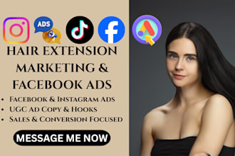 create hair extension marketing campaigns hair extension facebook ads setup