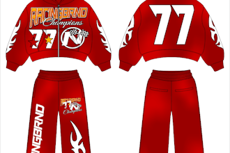 creat sweatsuit set design urban or freestyle clothing merch apparel brand