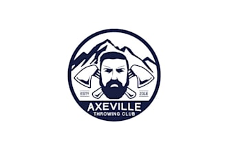 do new silly cool logo for an hatchet axe throwing business