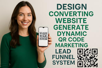design converting website generate dynamic qr code marketing lead funnel