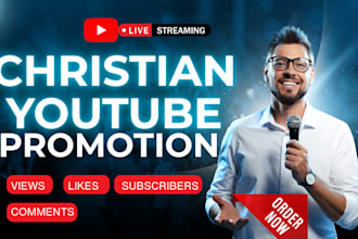 do organic christian music and video promotion, faith based channel marketing