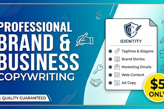 write high converting copy for your business or brand