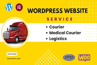 create medical courier website, medical delivery website