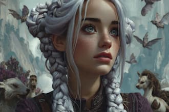 realistic or fantasy portrait for you