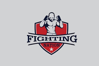 create a fighting new logo for a business which in t shirts