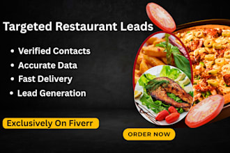 provide targeted restaurant leads with verified contact details