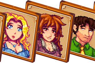 create a stardew valley style portrait for you