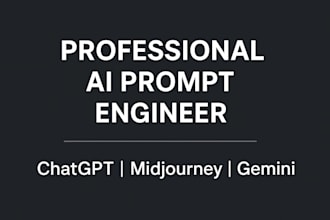 design professional ai prompts for chatgpt midjourney gemini
