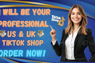 setup tiktok shop create usa uk tiktok account fix and manage tiktok shop