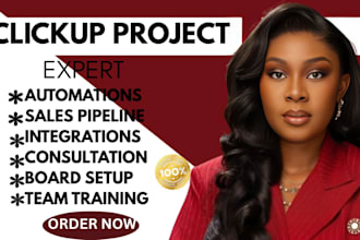 click up consultant, setup clickup project management